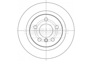 Borg & Beck Δισκόπλακα - BBD5390