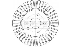 Borg & Beck Δισκόπλακα - BBD5424