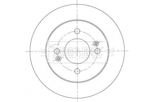 Borg & Beck Δισκόπλακα - BBD5443