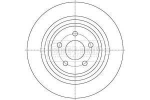 Borg & Beck Δισκόπλακα - BBD5458
