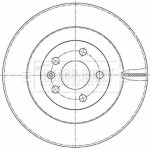 Borg & Beck Δισκόπλακα - BBD5477