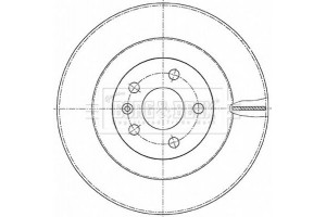 Borg & Beck Δισκόπλακα - BBD5477