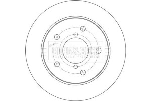 Borg & Beck Δισκόπλακα - BBD5607