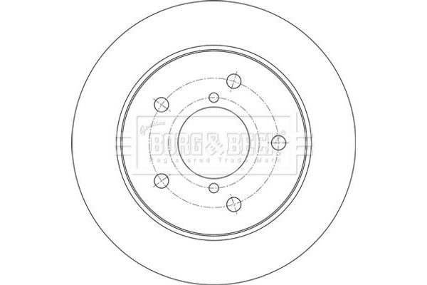 Borg & Beck Δισκόπλακα - BBD5607