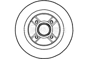 Borg & Beck Δισκόπλακα - BBD5721S