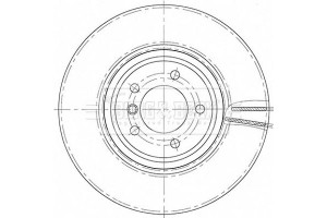 Borg & Beck Δισκόπλακα - BBD5801S
