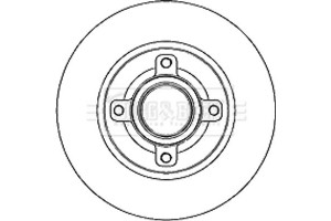 Borg & Beck Δισκόπλακα - BBD5808S
