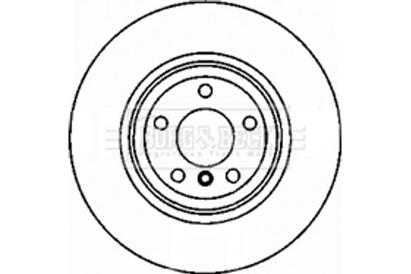 Borg & Beck Δισκόπλακα - BBD5825S