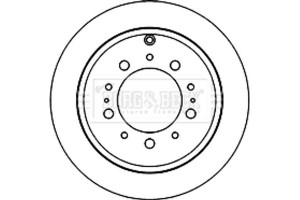 Borg & Beck Δισκόπλακα - BBD5834S