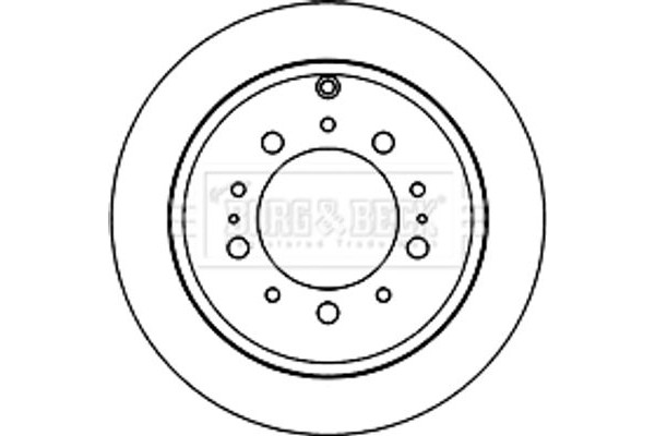 Borg & Beck Δισκόπλακα - BBD5834S