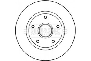Borg & Beck Δισκόπλακα - BBD5966S