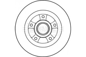 Borg & Beck Δισκόπλακα - BBD5968S