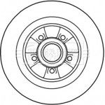 Borg & Beck Δισκόπλακα - BBD5974S