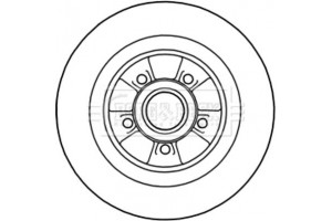 Borg & Beck Δισκόπλακα - BBD5974S