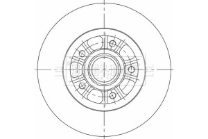 Borg & Beck Δισκόπλακα - BBD6117S