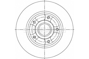 Borg & Beck Δισκόπλακα - BBD6149S