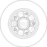 Borg & Beck Δισκόπλακα - BBD6150S