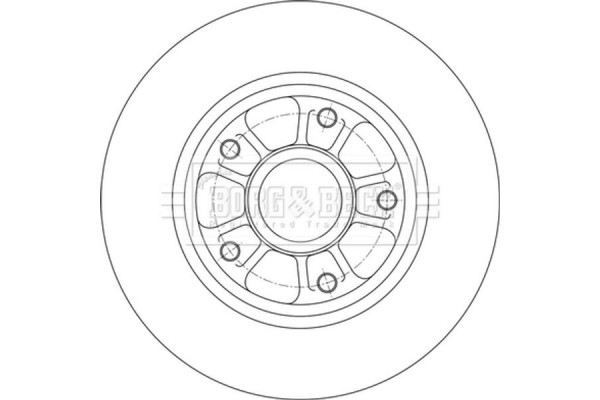 Borg & Beck Δισκόπλακα - BBD6150S