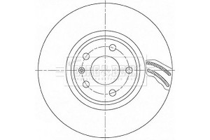 Borg & Beck Δισκόπλακα - BBD6163S