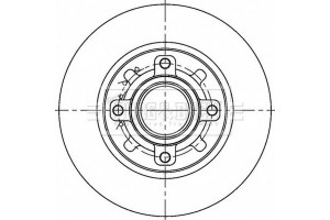 Borg & Beck Δισκόπλακα - BBD6194S