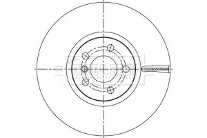 Borg & Beck Δισκόπλακα - BBD6195S