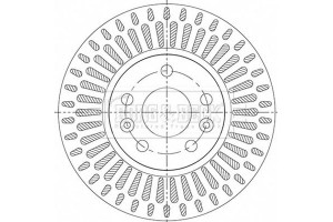 Borg & Beck Δισκόπλακα - BBD6213S