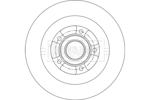 Borg & Beck Δισκόπλακα - BBD6231S