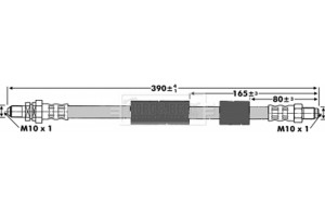 Borg & Beck Ελαστικός Σωλήνας Φρένων - BBH6661