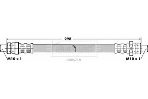 Borg & Beck Ελαστικός Σωλήνας Φρένων - BBH6718