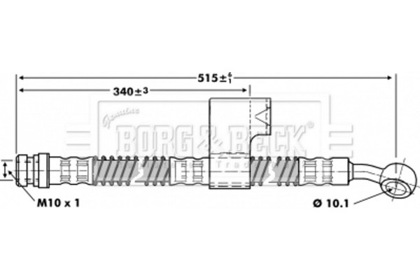 Borg & Beck Ελαστικός Σωλήνας Φρένων - BBH6798