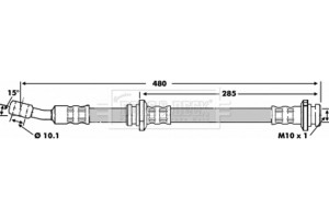 Borg & Beck Ελαστικός Σωλήνας Φρένων - BBH6820