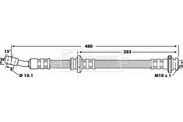Borg & Beck Ελαστικός Σωλήνας Φρένων - BBH6820