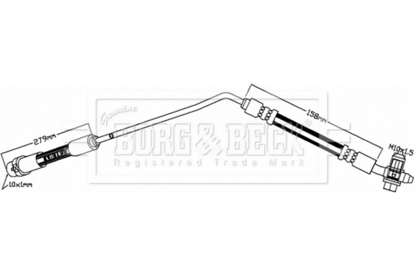 Borg & Beck Ελαστικός Σωλήνας Φρένων - BBH6925