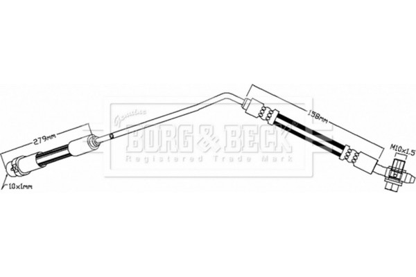 Borg & Beck Ελαστικός Σωλήνας Φρένων - BBH6926