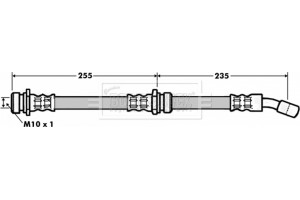 Borg & Beck Ελαστικός Σωλήνας Φρένων - BBH7008