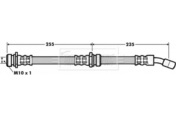 Borg & Beck Ελαστικός Σωλήνας Φρένων - BBH7008