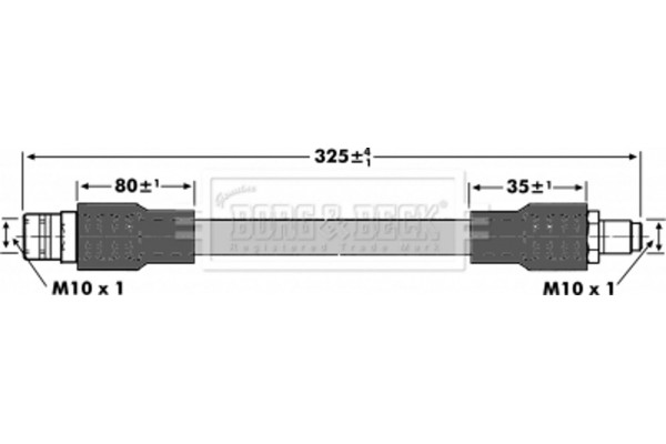 Borg & Beck Ελαστικός Σωλήνας Φρένων - BBH7095
