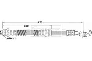 Borg & Beck Ελαστικός Σωλήνας Φρένων - BBH7101