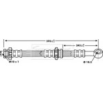 Borg & Beck Ελαστικός Σωλήνας Φρένων - BBH7151