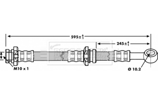 Borg & Beck Ελαστικός Σωλήνας Φρένων - BBH7151