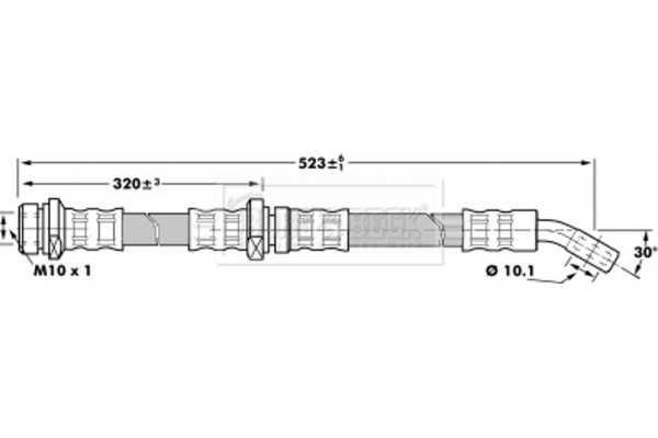 Borg & Beck Ελαστικός Σωλήνας Φρένων - BBH7201