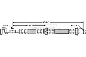 Borg & Beck Ελαστικός Σωλήνας Φρένων - BBH7253