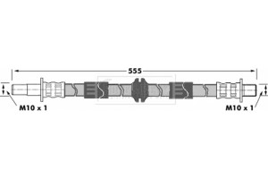 Borg & Beck Ελαστικός Σωλήνας Φρένων - BBH7305