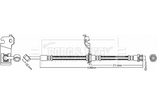 Borg & Beck Ελαστικός Σωλήνας Φρένων - BBH7471