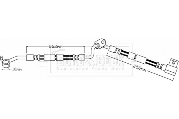 Borg & Beck Ελαστικός Σωλήνας Φρένων - BBH7483