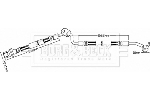 Borg & Beck Ελαστικός Σωλήνας Φρένων - BBH7484