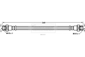 Borg & Beck Ελαστικός Σωλήνας Φρένων - BBH7647