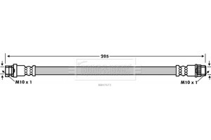 Borg & Beck Ελαστικός Σωλήνας Φρένων - BBH7673