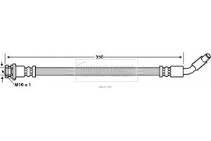 Borg & Beck Ελαστικός Σωλήνας Φρένων - BBH7706