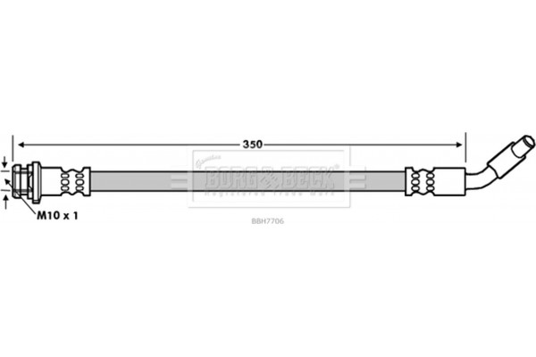 Borg & Beck Ελαστικός Σωλήνας Φρένων - BBH7706
